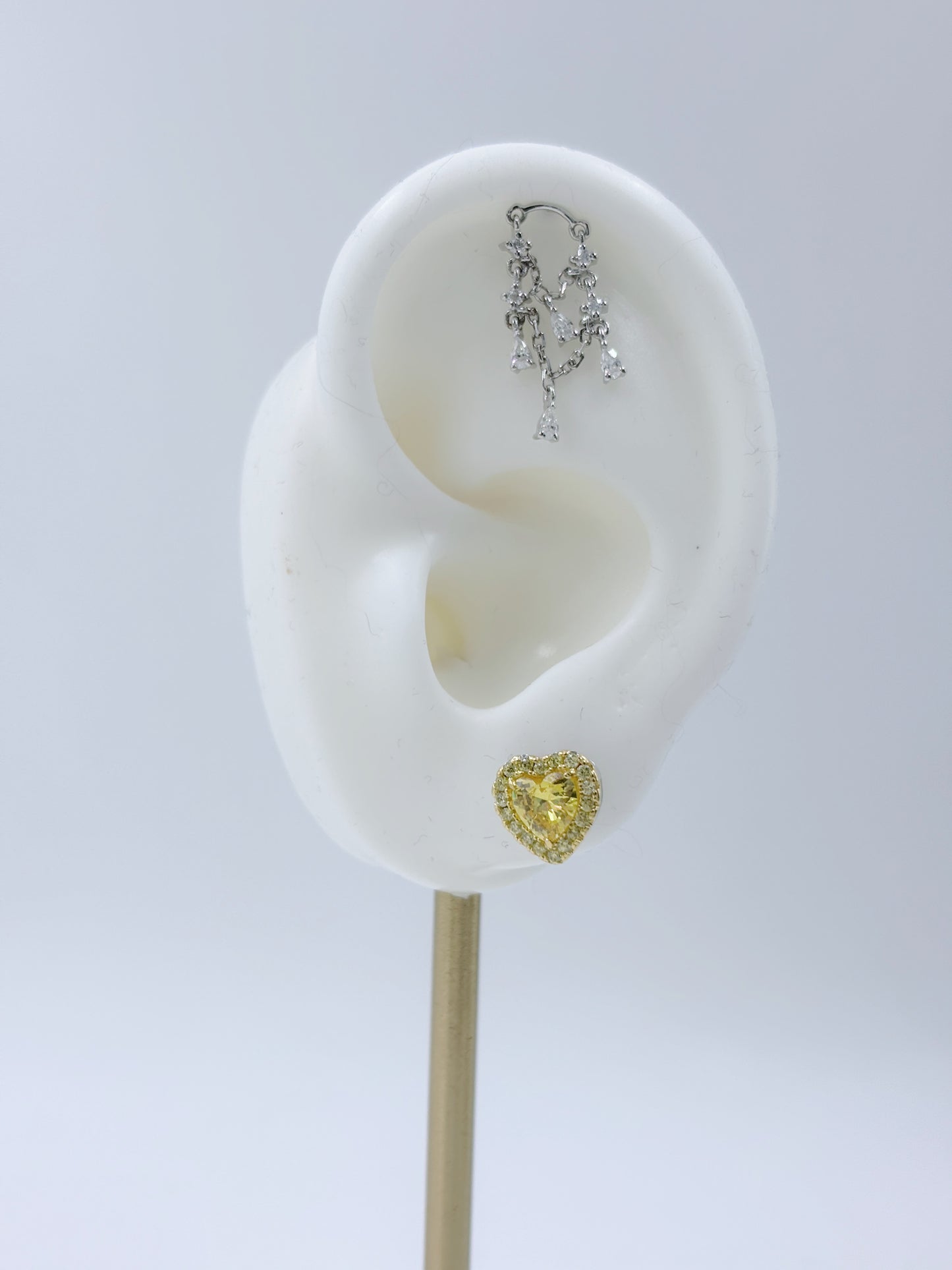 Earrings | 0.5 Carat | Halo Hearts