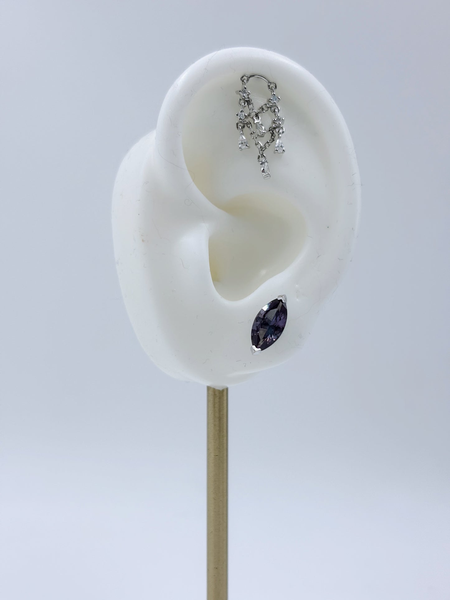 Earrings | 1 Carat | Alexandrite in Marquise