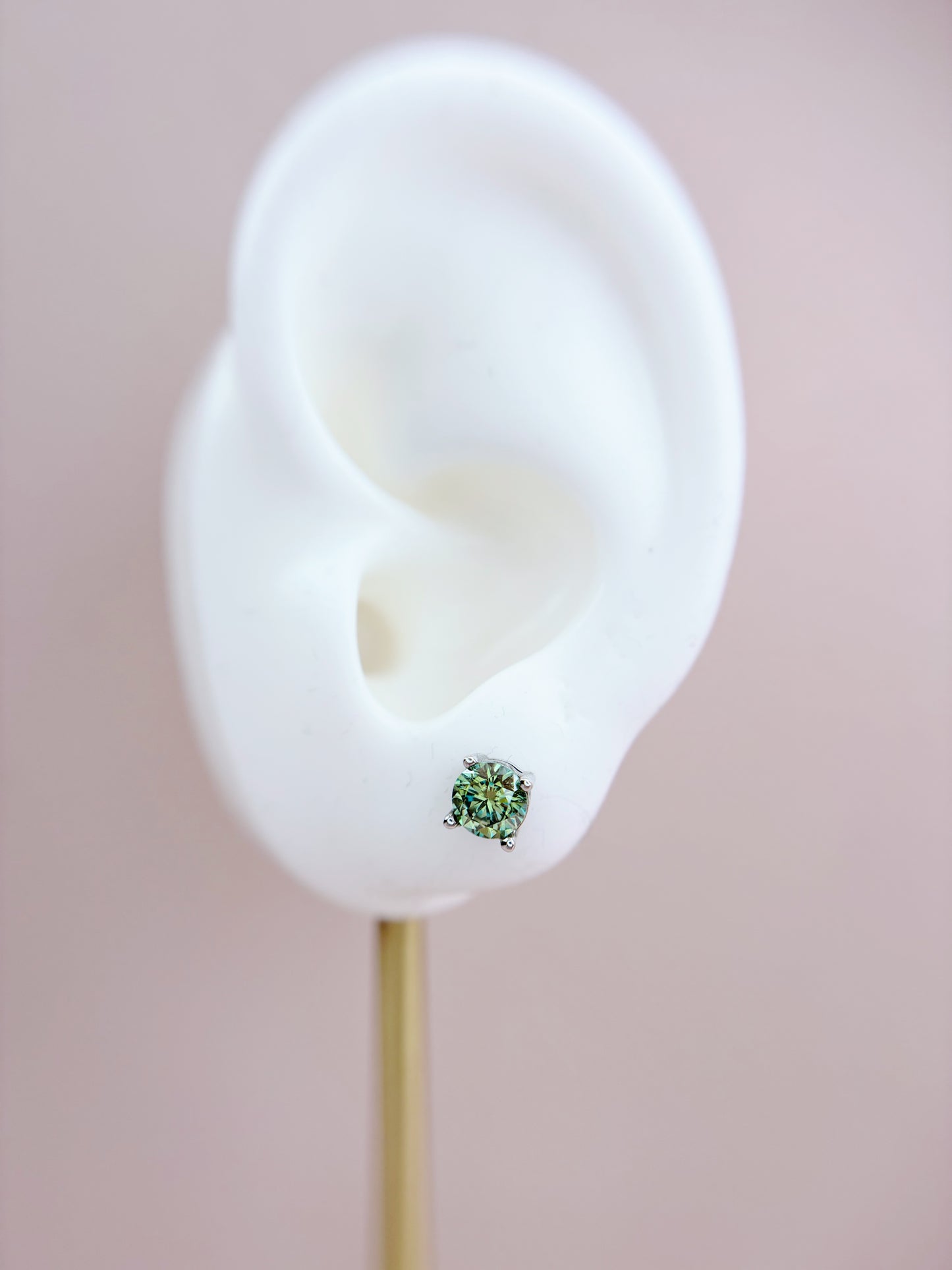 Made to Order: Earrings | 0.5 Carat | Forest Green