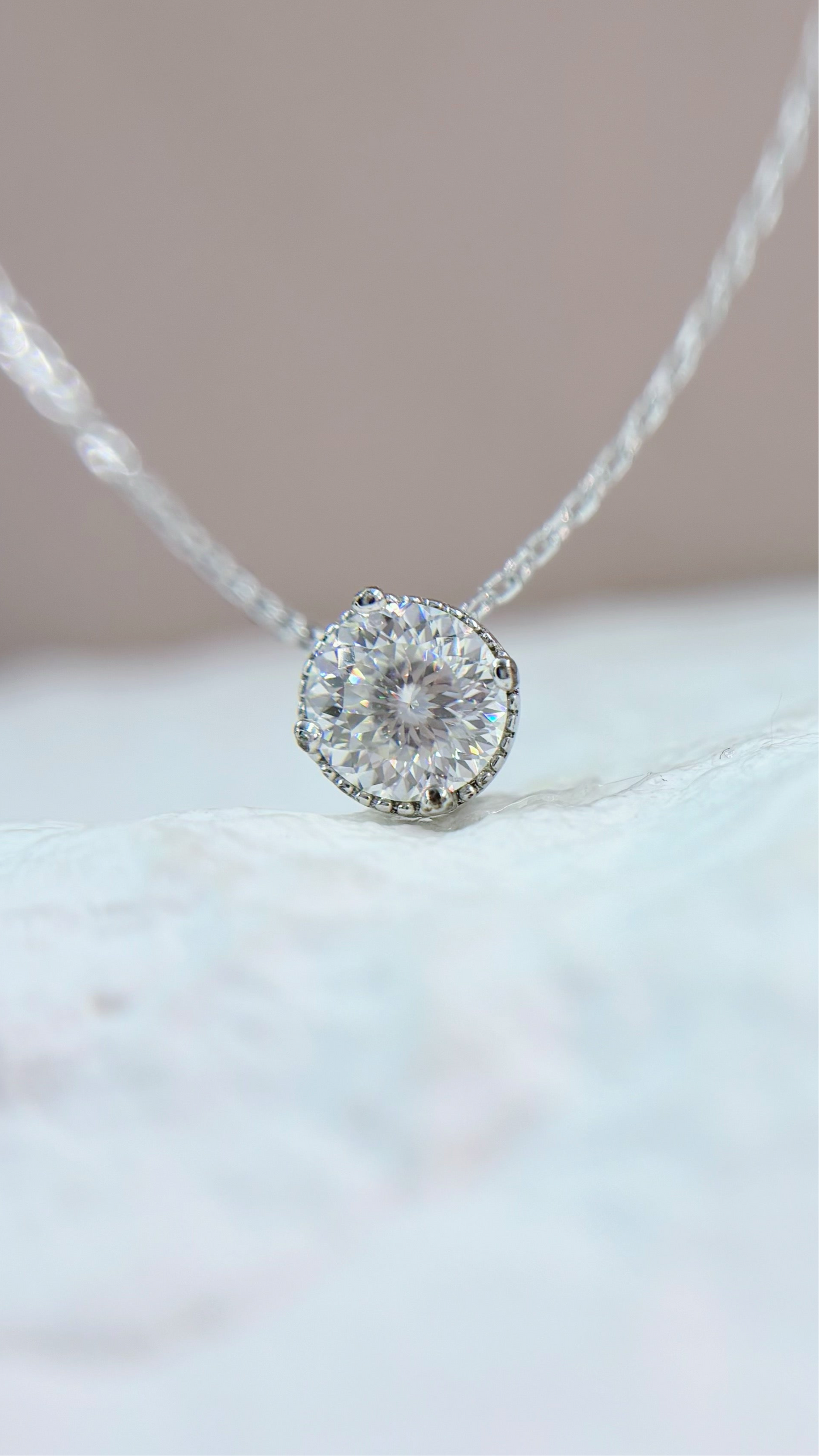 Necklace | 1 Carat | Fancy Cut Colourless