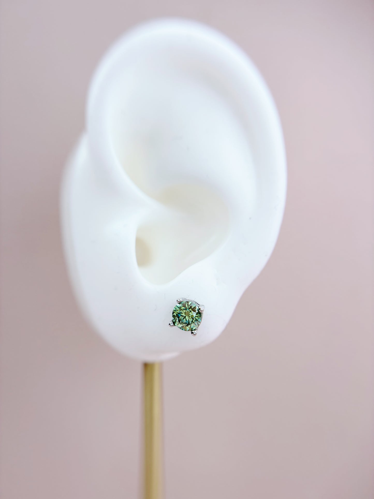 Made to Order: Earrings | 0.5 Carat | Forest Green