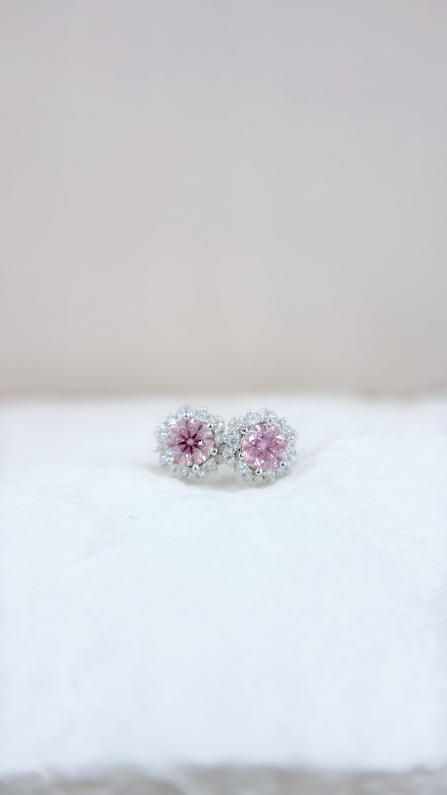 Earrings | Pale Pink on Starburst Halos