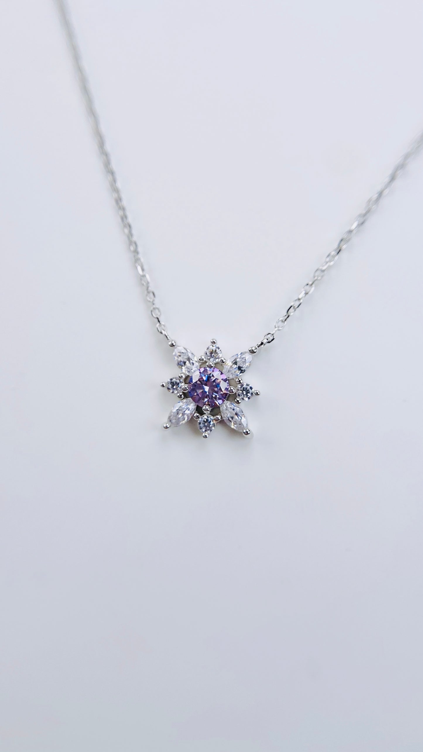 Necklace | 0.5 Carat | Aubergine Purple