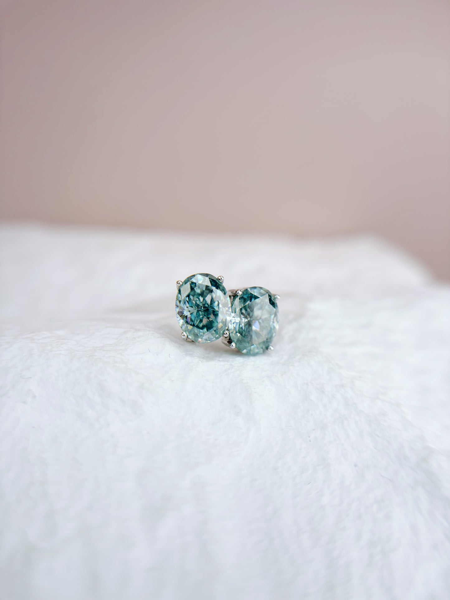 Earrings | 2 Carat | Glacier Blue