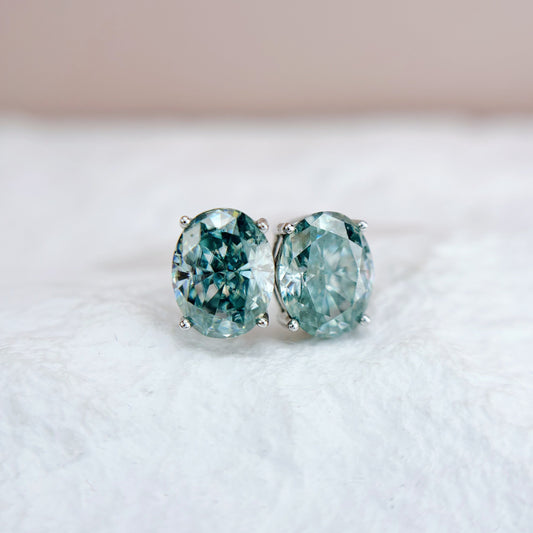 Earrings | 2 Carat | Glacier Blue