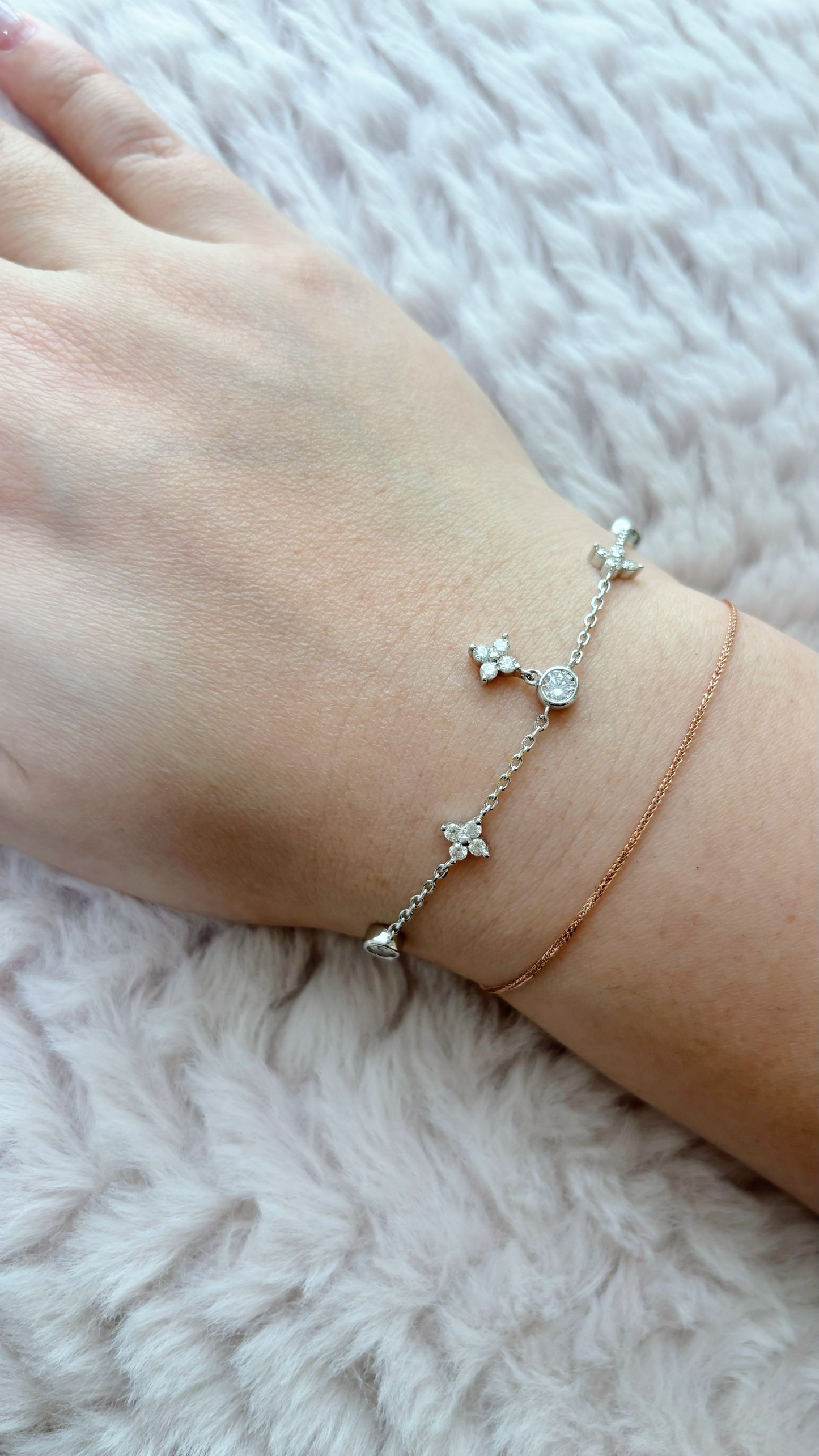 Bracelet | Silvery Mini Clover