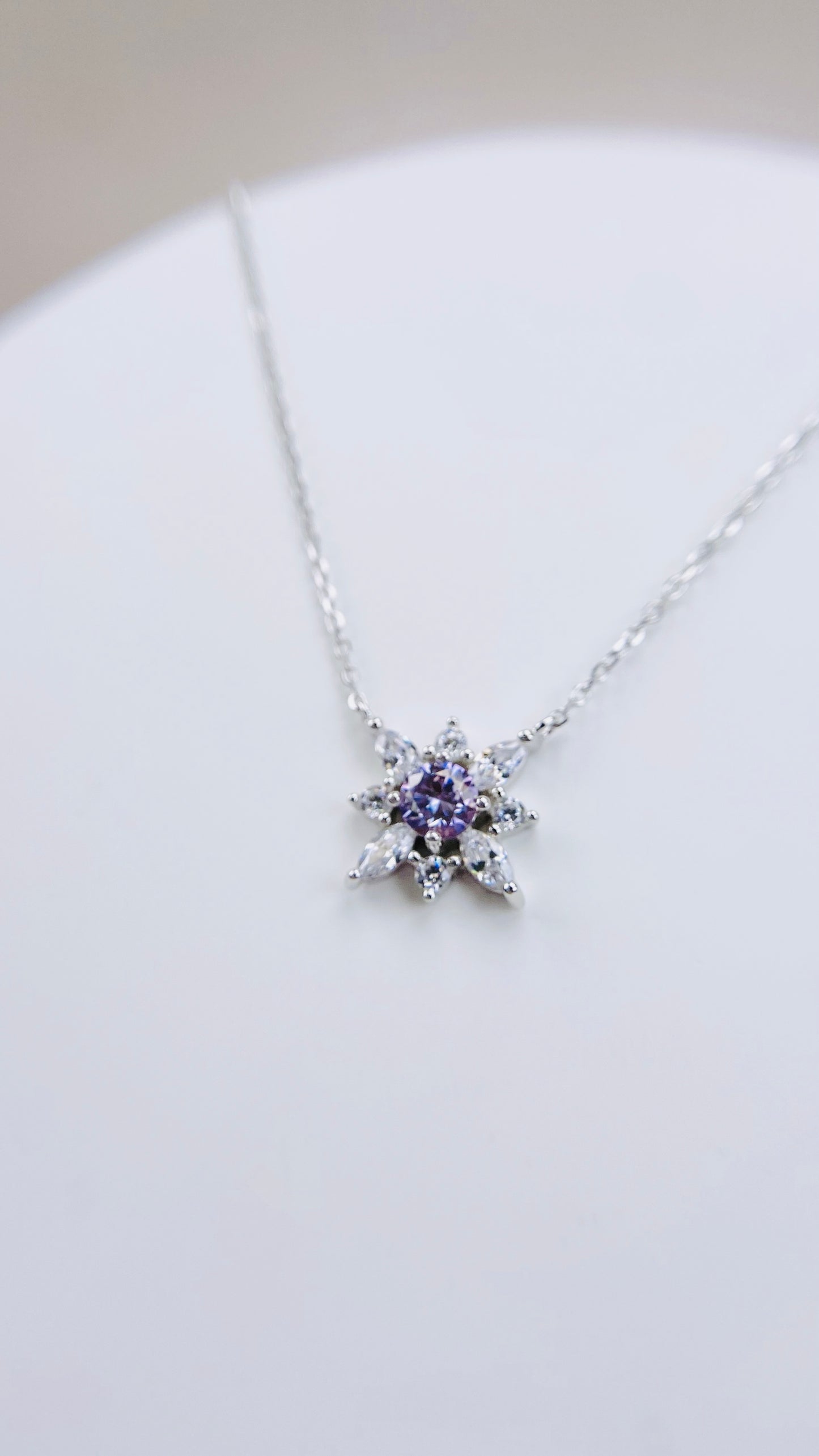 Necklace | 0.5 Carat | Aubergine Purple