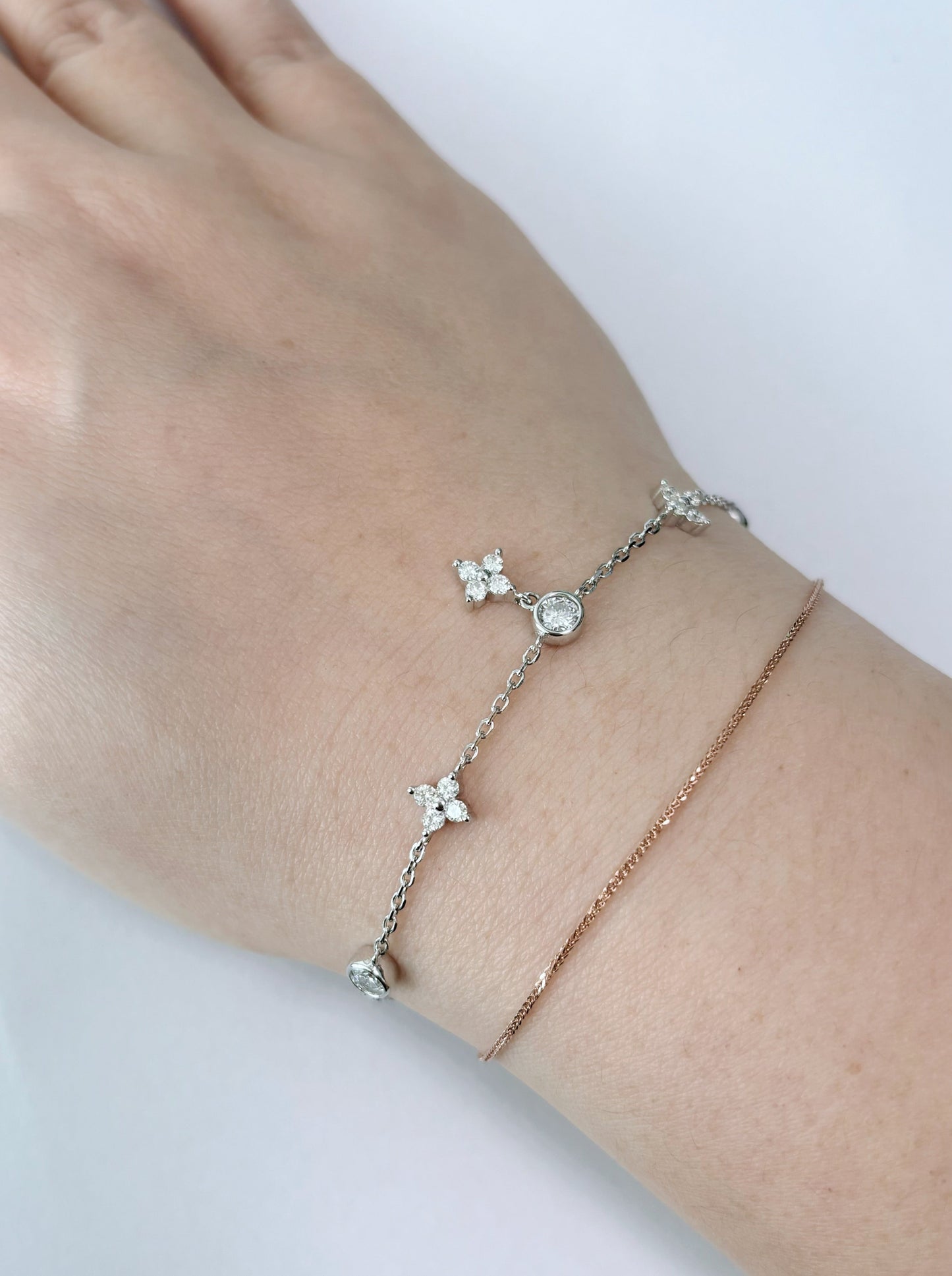 Bracelet | Silvery Mini Clover