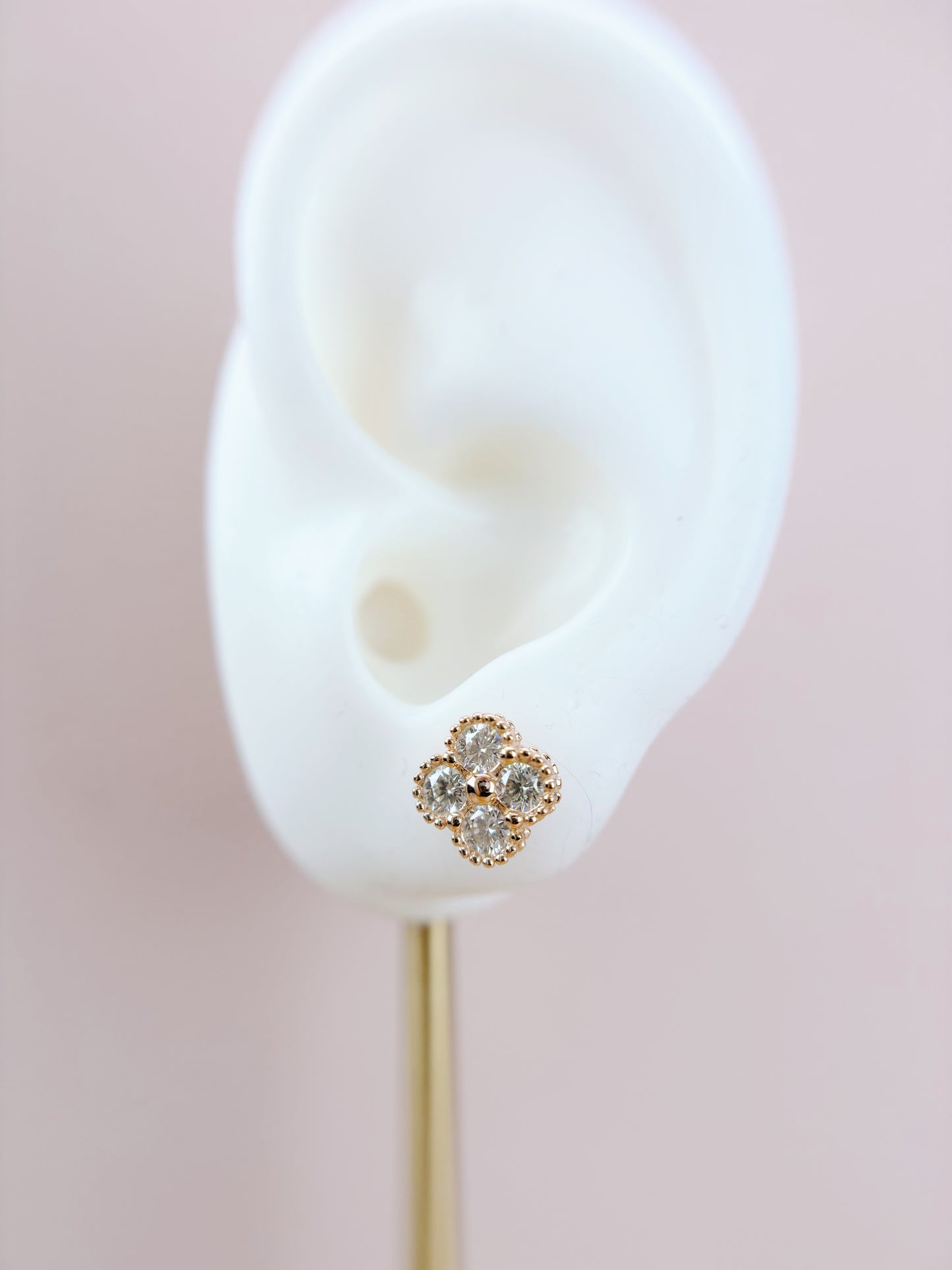 Earrings | Rose Gold Clover