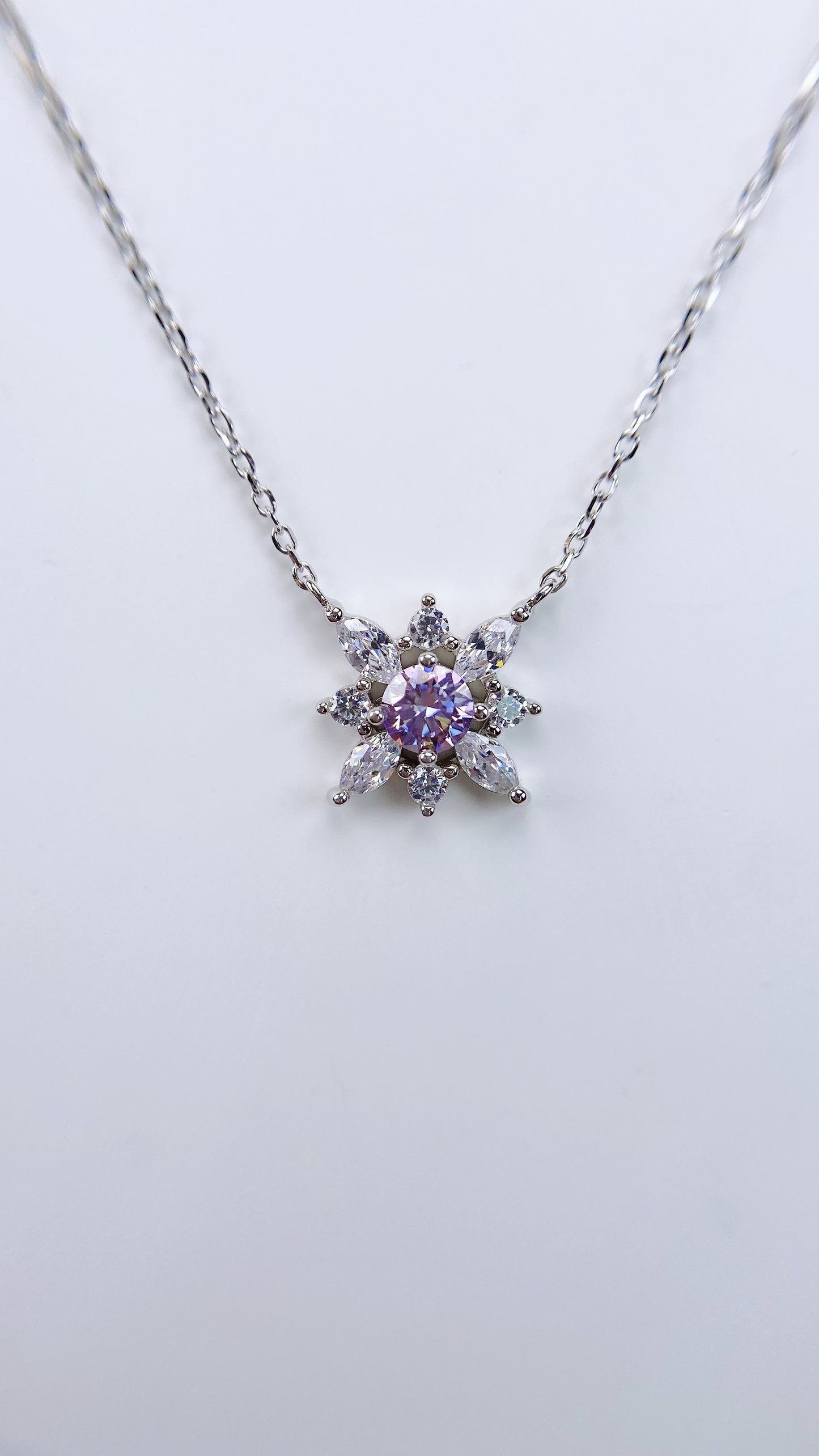 Necklace | 0.5 Carat | Aubergine Purple