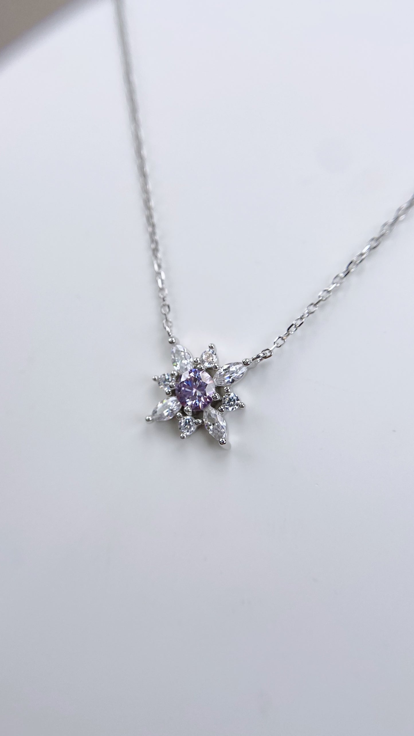 Necklace | 0.5 Carat | Aubergine Purple