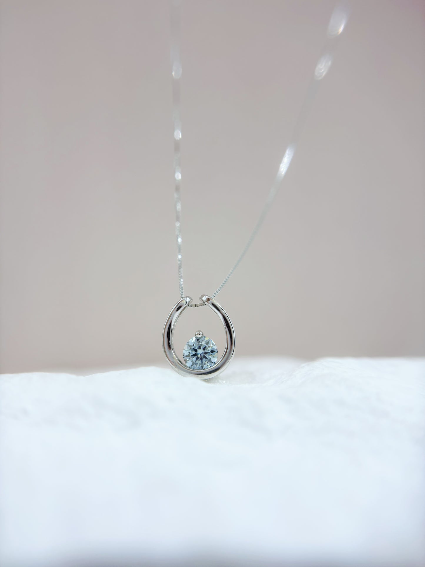 Necklace | 0.5 Carat | Slate Blue Grey