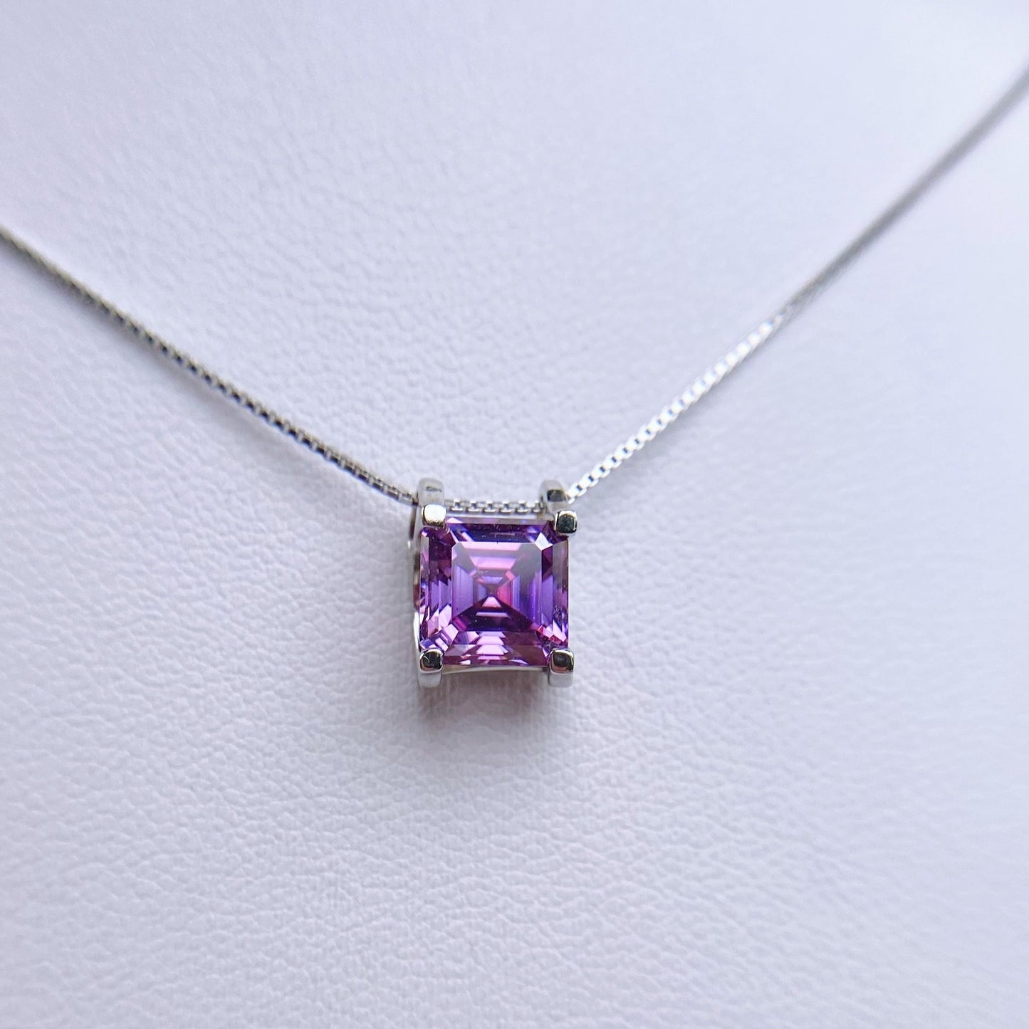 Necklace | 2 Carat | Aubergine Purple