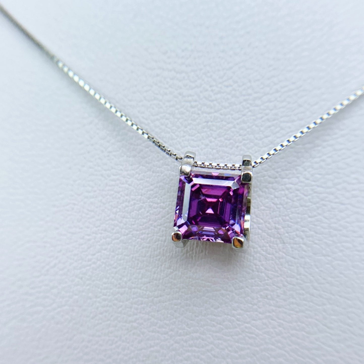 Necklace | 2 Carat | Aubergine Purple