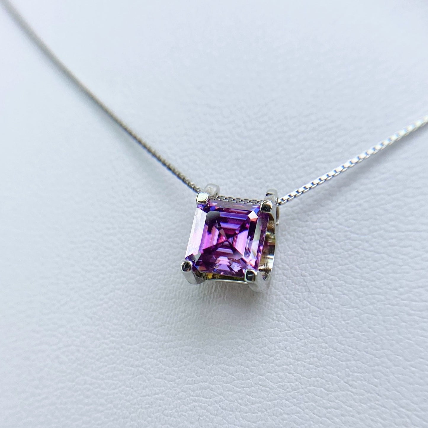 Necklace | 2 Carat | Aubergine Purple