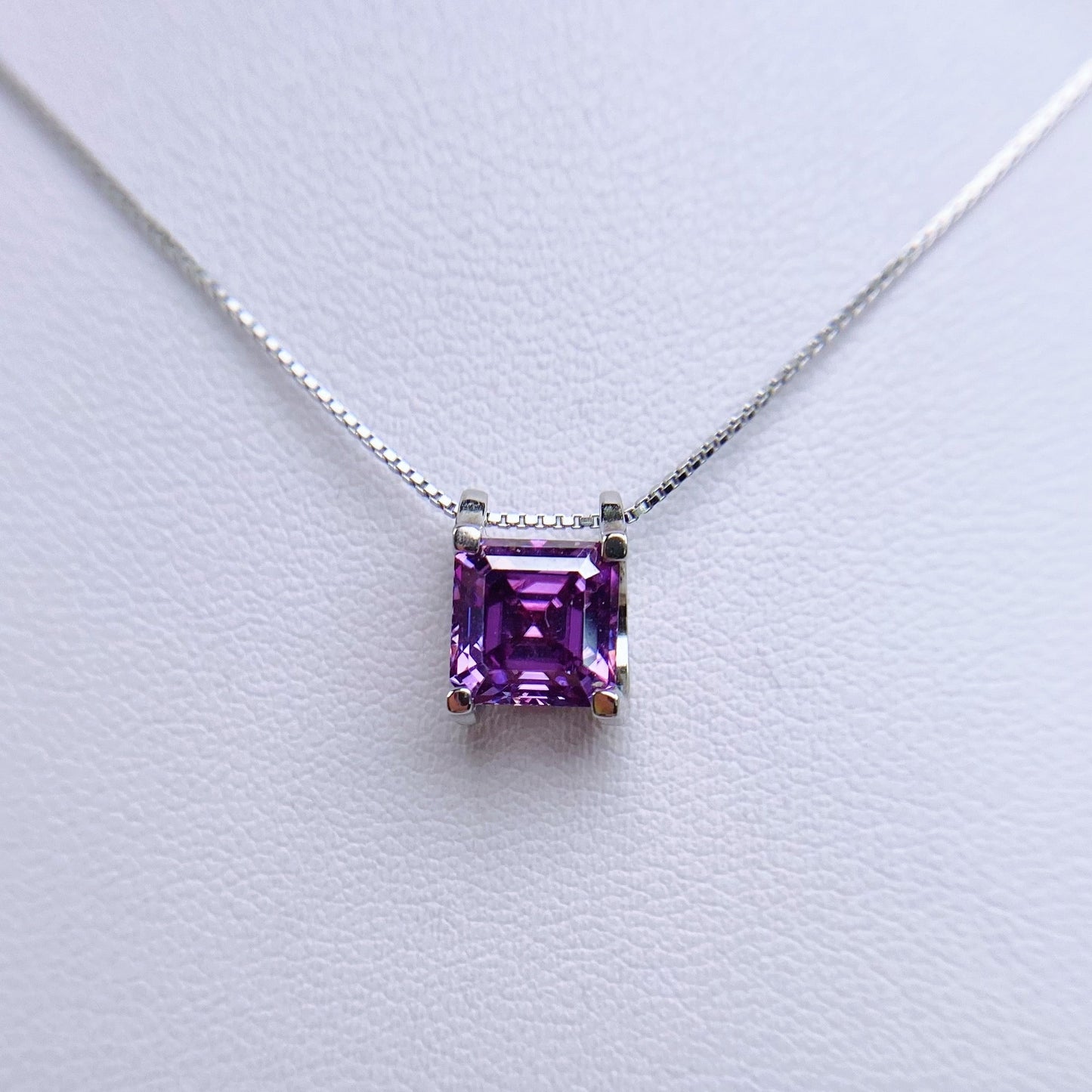 Necklace | 2 Carat | Aubergine Purple