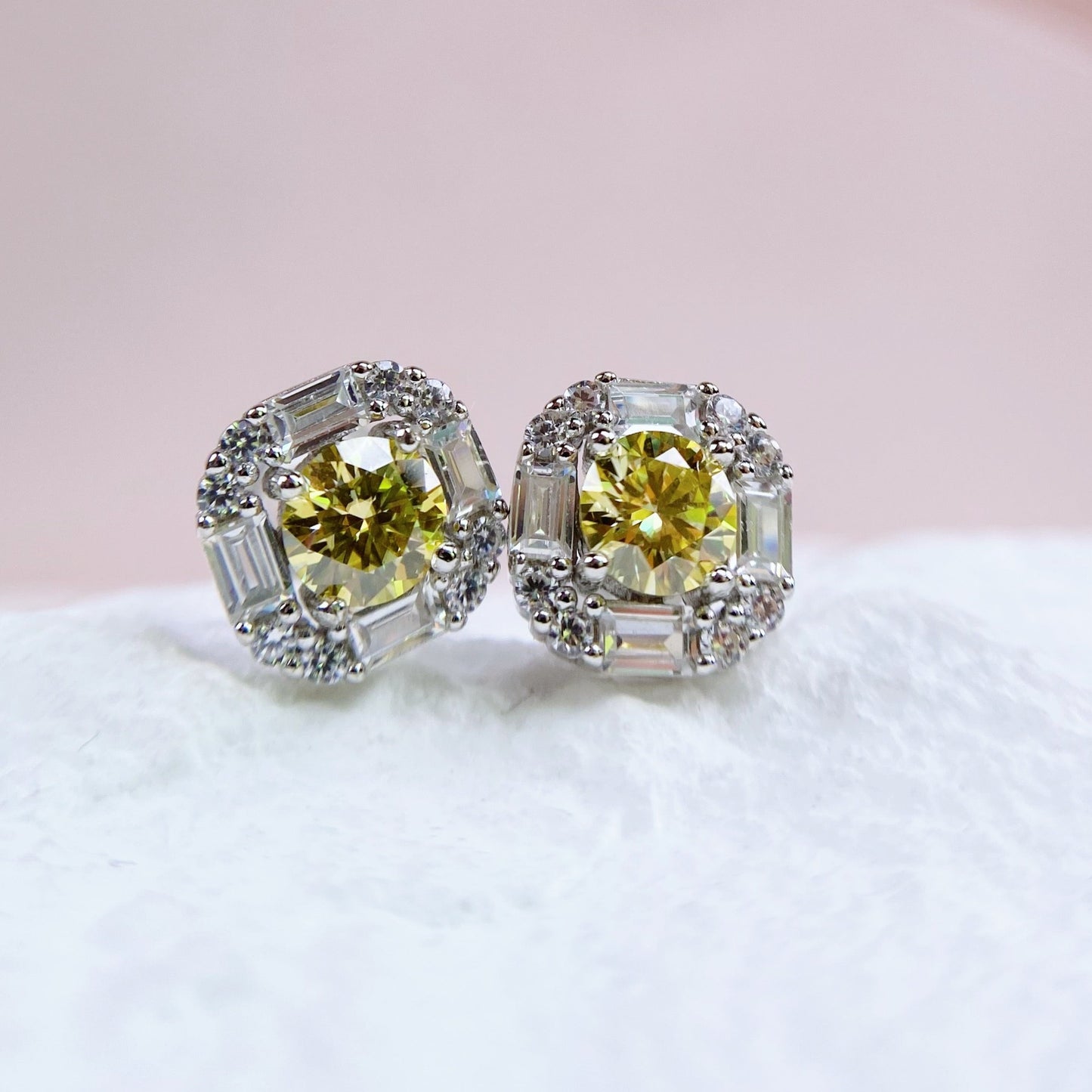 Made To Order: Earrings | 0.5 Carat | Canary Yellow