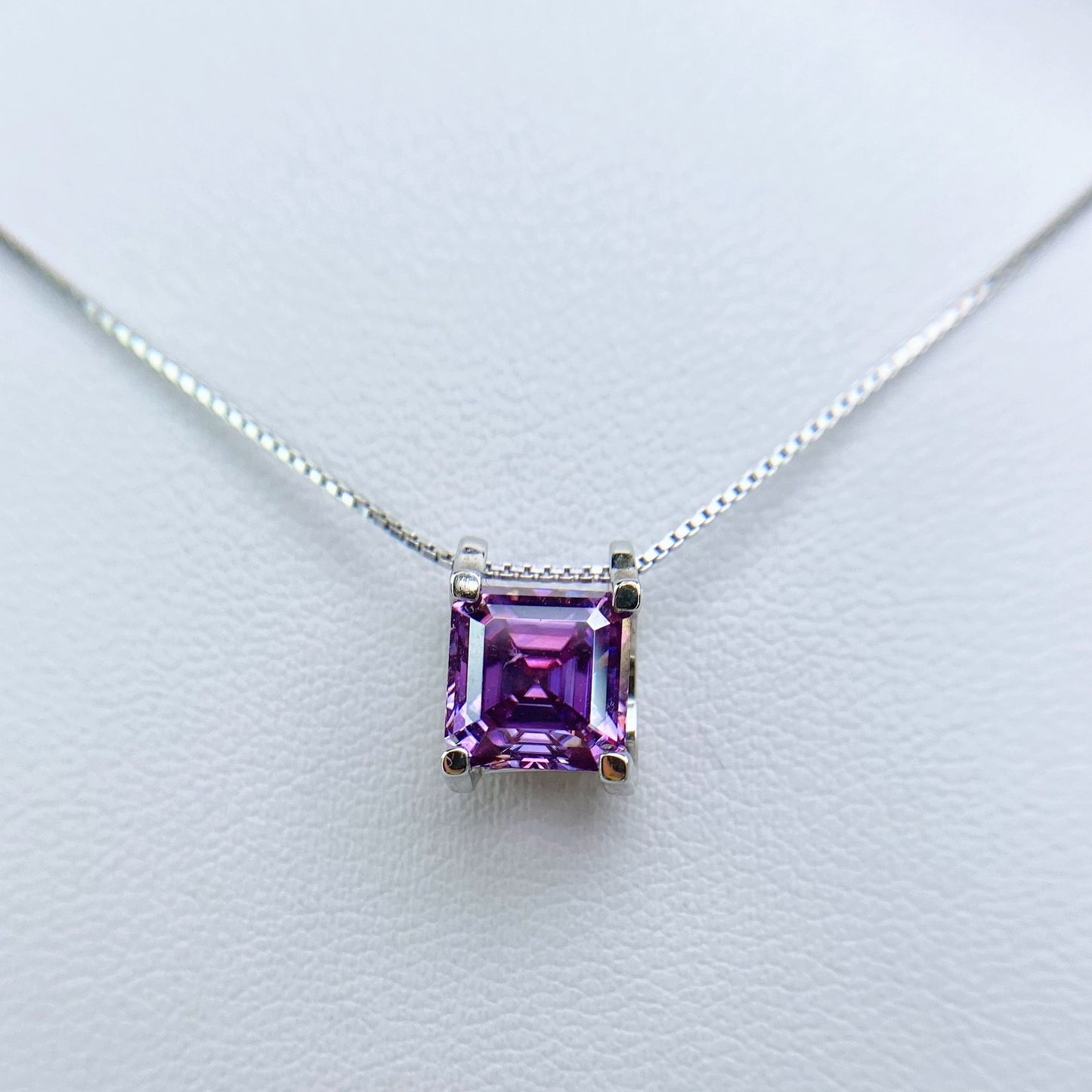 Necklace | 2 Carat | Aubergine Purple