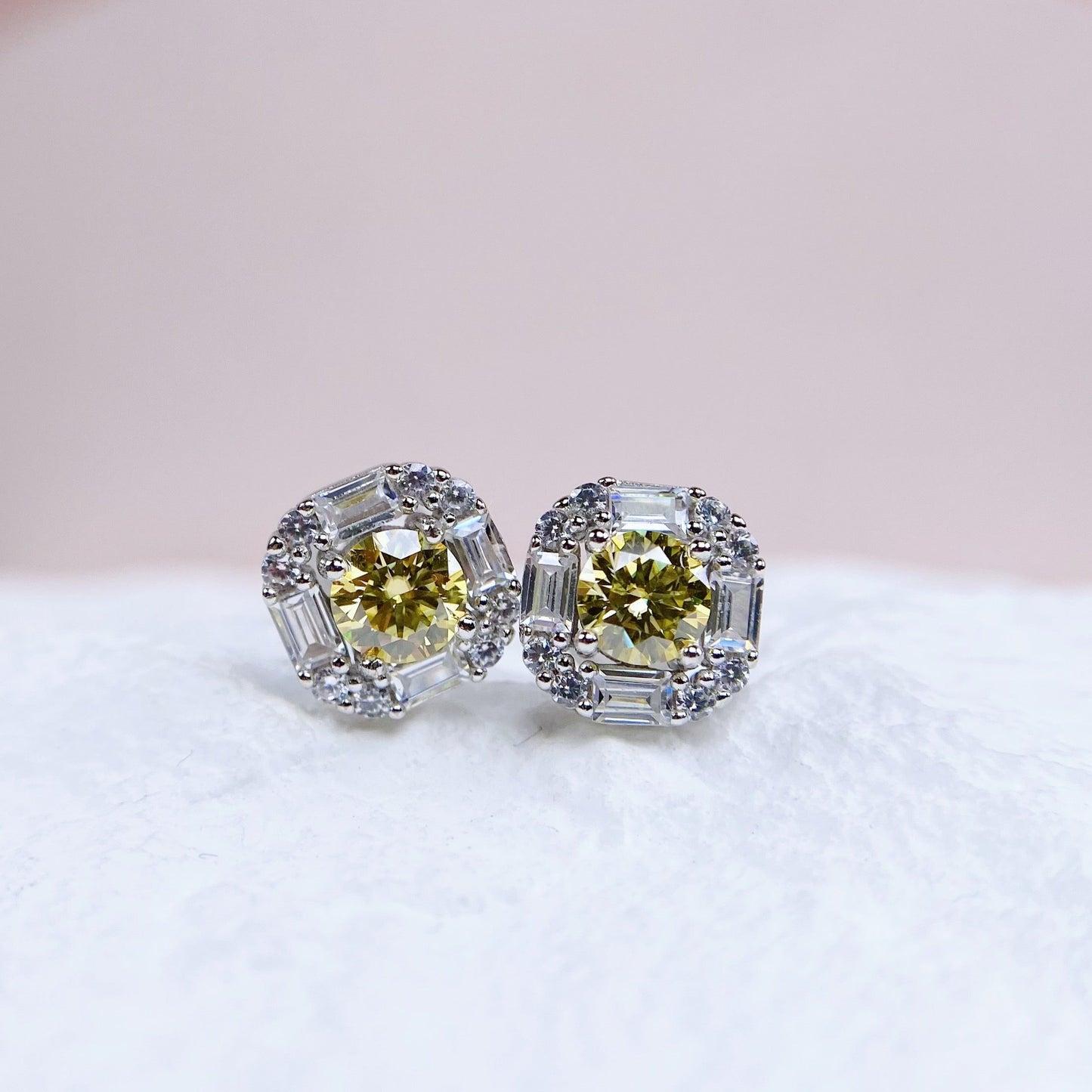 Made To Order: Earrings | 0.5 Carat | Canary Yellow