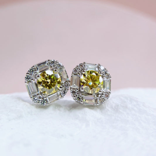 Made To Order: Earrings | 0.5 Carat | Canary Yellow