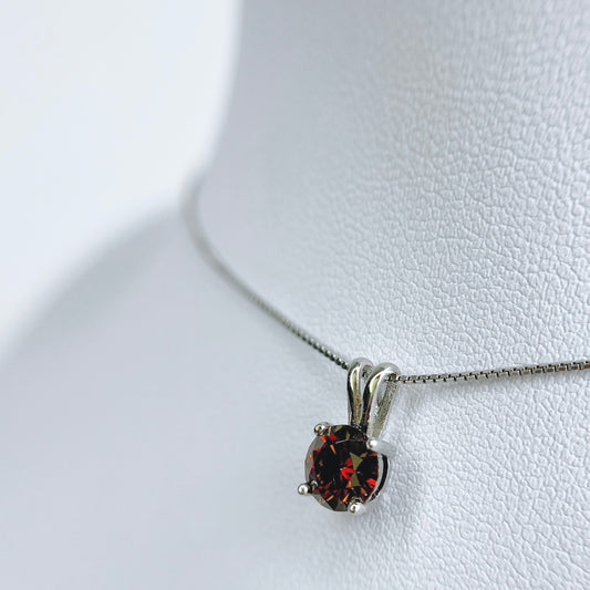 Necklace | 1 Carat | Fiery Red